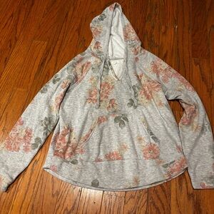 Maurice’s size small Floral Gray Hoodie